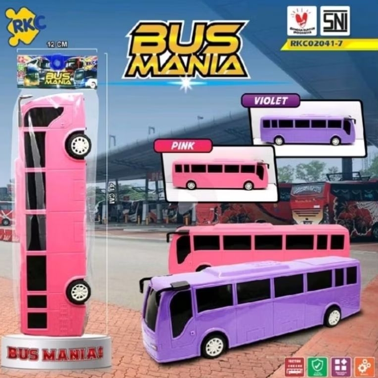 Mainan Mobil Mania / Kendaraan Bus Polos / Bus Mania / Bus Modifikasi Telolet Indonesia