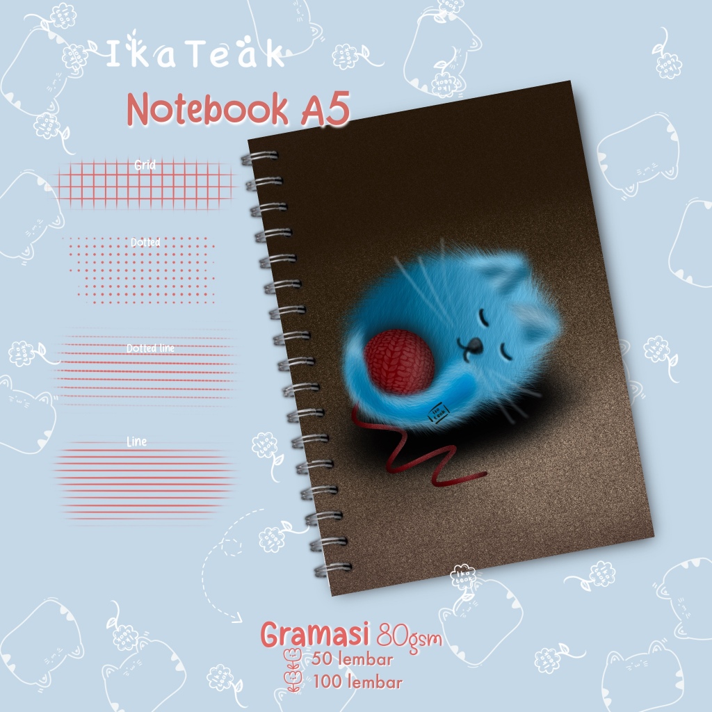 

Notebook A5 / binder / journal / buku tulis