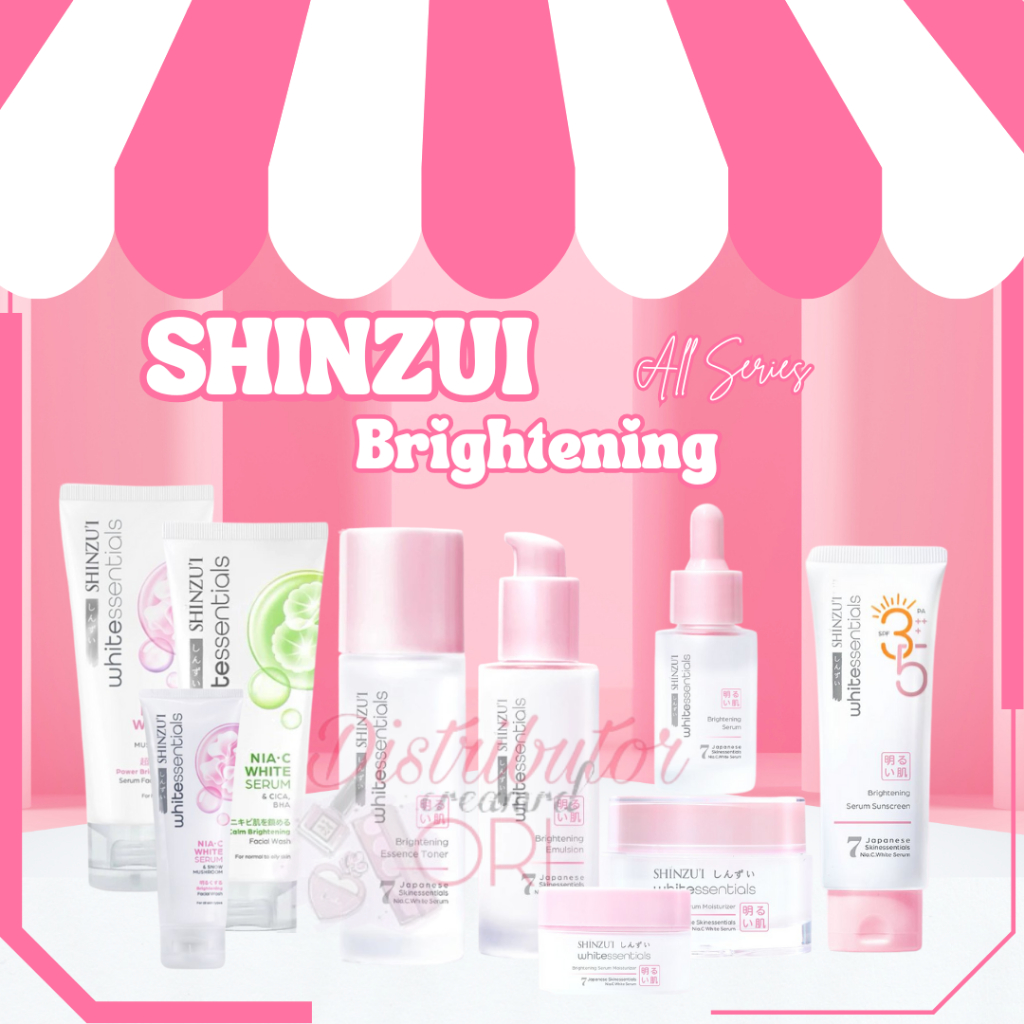 SHINZUI BRIGHTENING Skincare ALL SERIES | FACE WASH | SERUM | MOISTURIZER | SUNCREEN | TONER | BPOM 