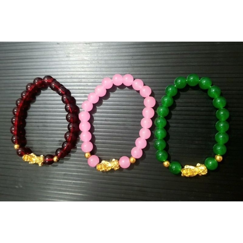 gelang manik kaca giok