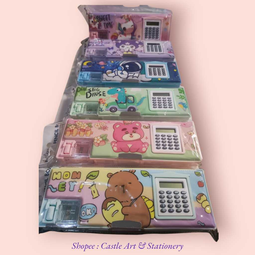 

Tempat Pensil Calculator/ Tempat Pensil Pola Kuromi Astronout Lotso Dino