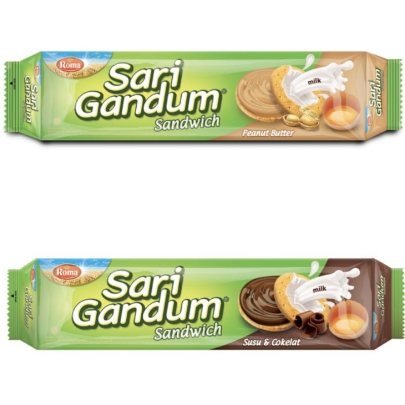 

Roma Sari Gandum Biskuit Sandwich Snack 108 g