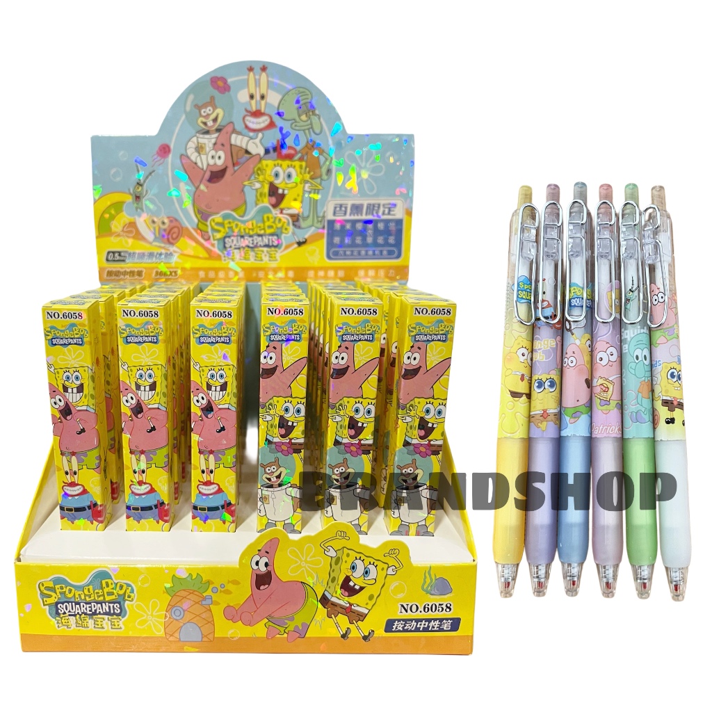 

Blind Box Pulpen Anak Spongebob Surprise Pen Gel Cetek Lucu Karakter Kartun 0.5mm