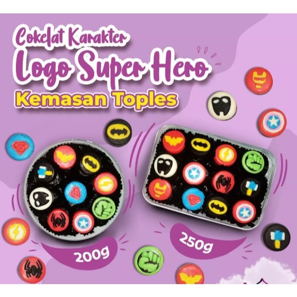 

Coklat Cokelat Karakter Logo Super Hero Avengers