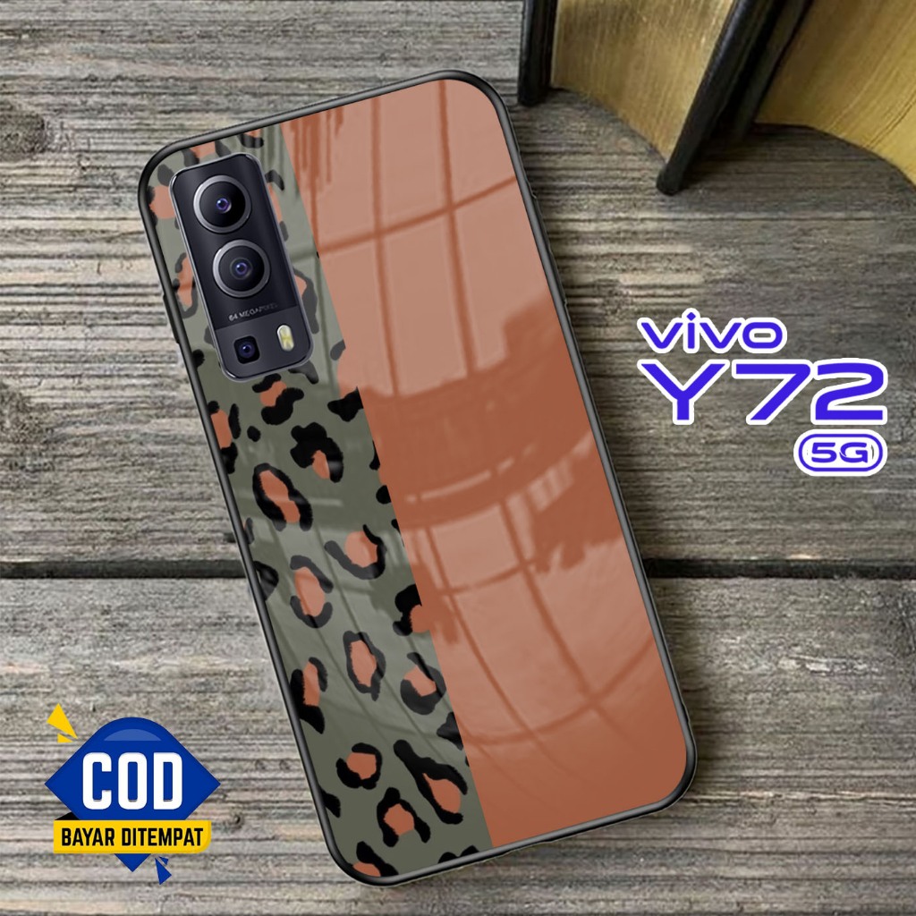 Softcase Kaca VIVO Y72 (5G) - Case Handphone VIVO Y72 (5G) [T87].