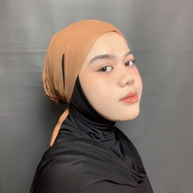 Inner ciput Hijab Turkey Telinga Bolong (inner nyaman kaos tali)