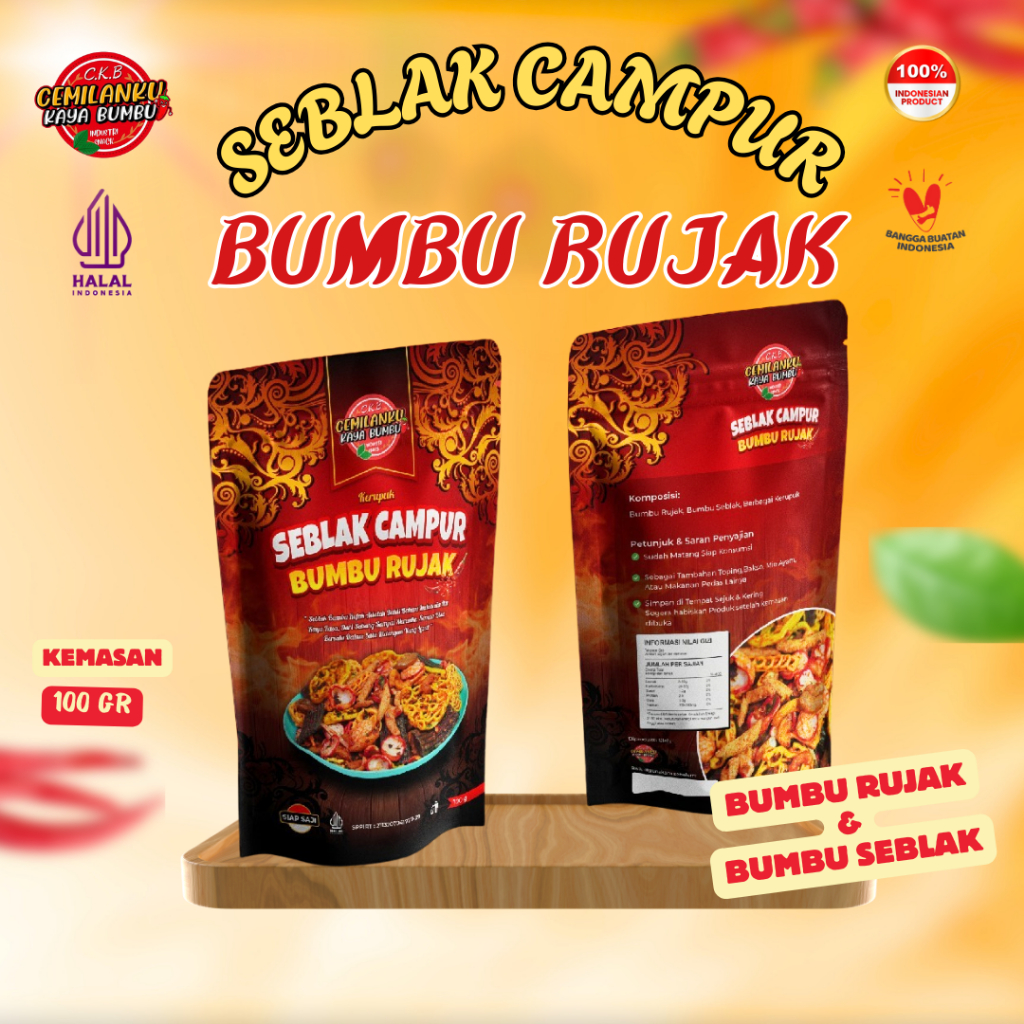 

Cemilanku - Kerupuk Seblak Campur Bumbu Rujak