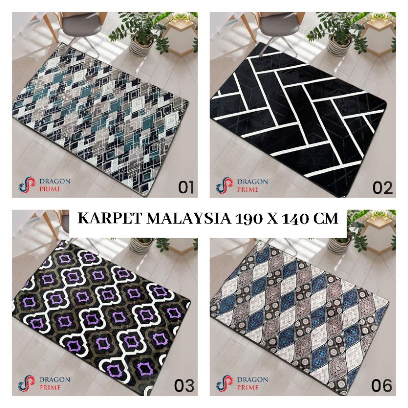 KARPET MALAYSIA 190 X 140 CM || KARPET MALAYSIA IMPORT TEBAL