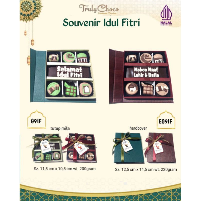 

Hampers lebaran idul fitri 2025 coklat trulychoco G9 dan EG9