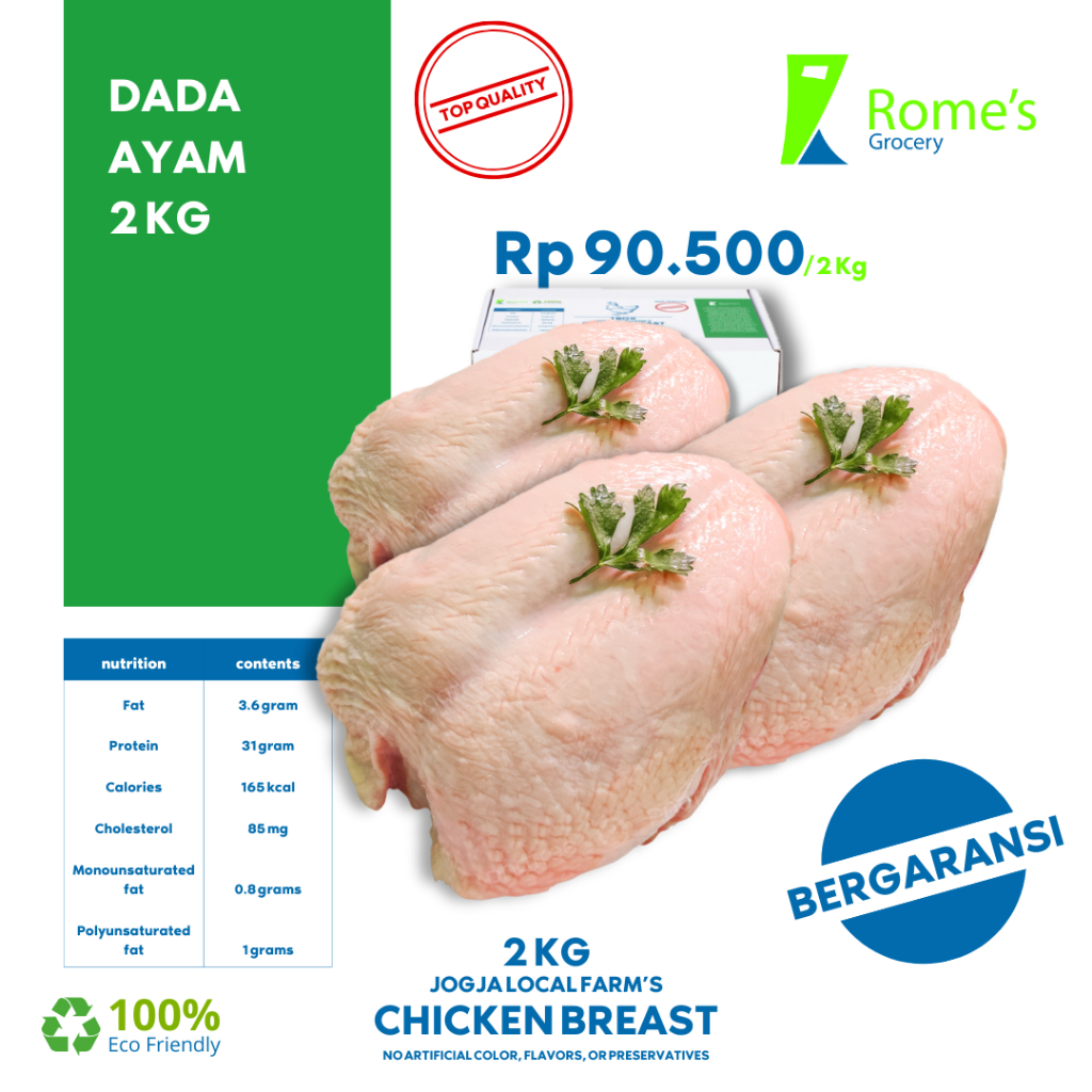 

Dada Ayam | 2 Kg | Fresh 100% | Bergaransi | Rome's Grocery