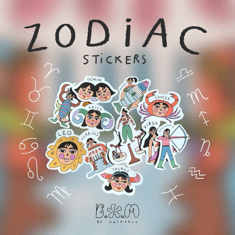 

Zodiac Diecut Stickers <byodymarle>