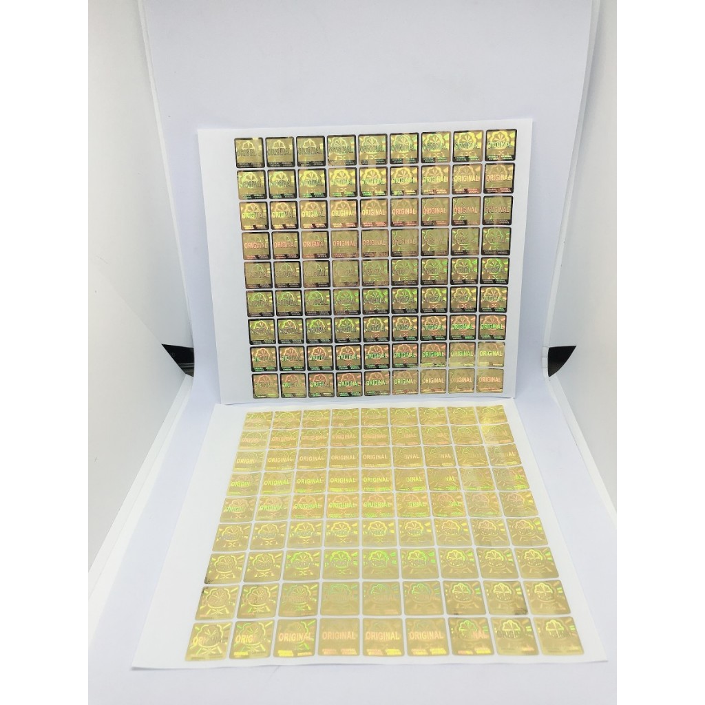 

{ JAS STORE COD } STICKER HOLOGRAM ORIGINAL GOLD