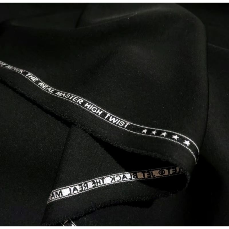 Kain Bahan Celana JetBlack STARLET original bahan Celana pria formal Jet black higt twist Starlet  (