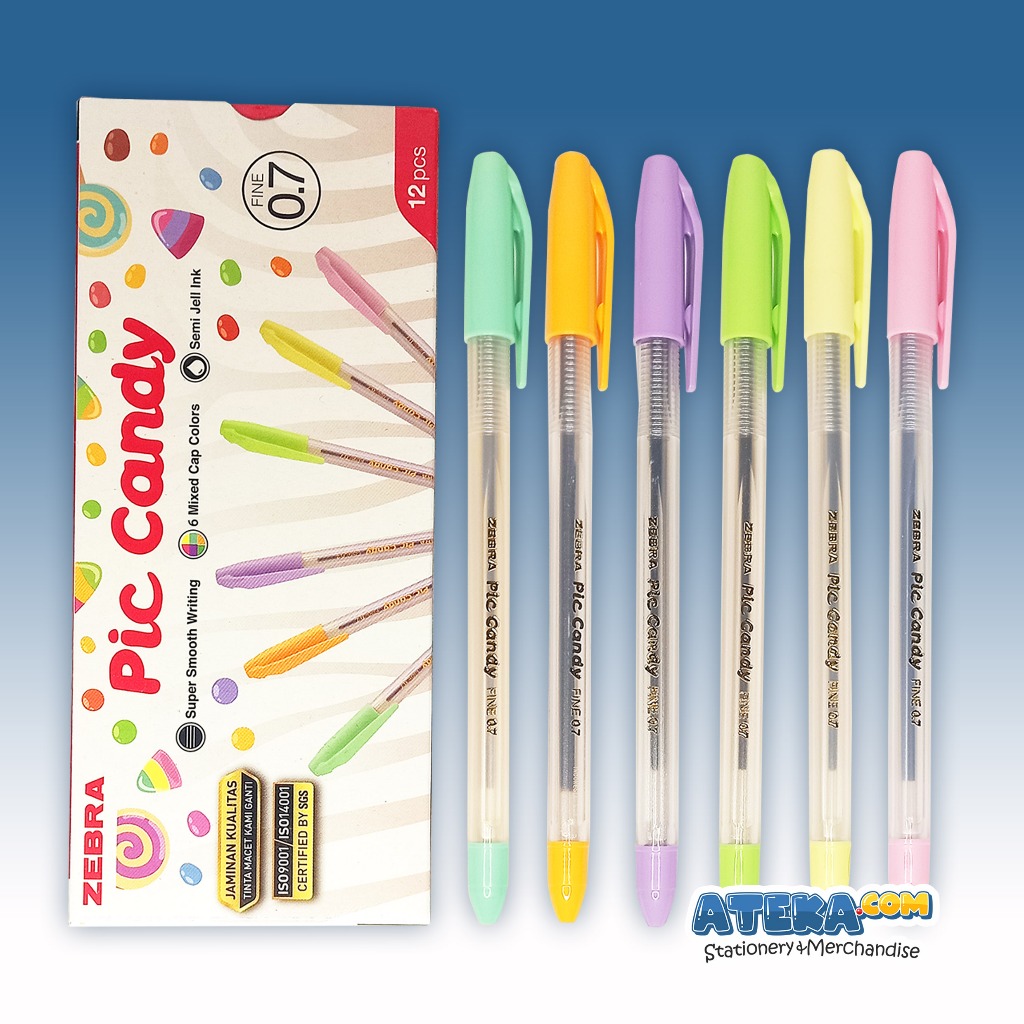 

Pulpen Zebra Pic Candy Black 0.7 – Bolpoin Manis dengan Tulisan Sempurna! - Atekadotcom