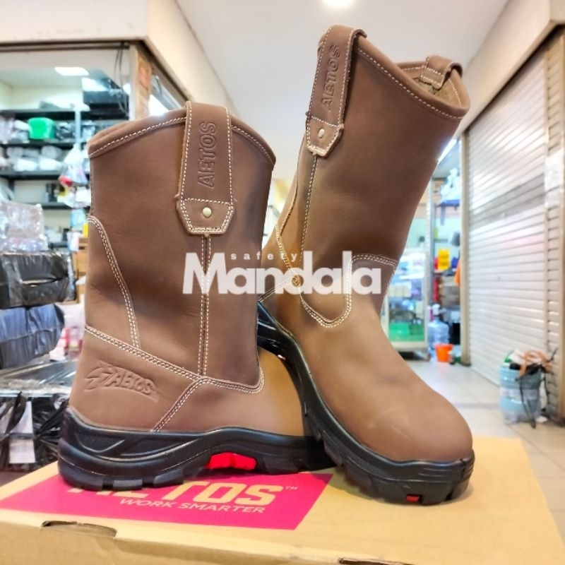Sepatu Safety Aetos Lithium Mocca Original 100% / Safety Aetos Lithium Mocca Original Berkualitas