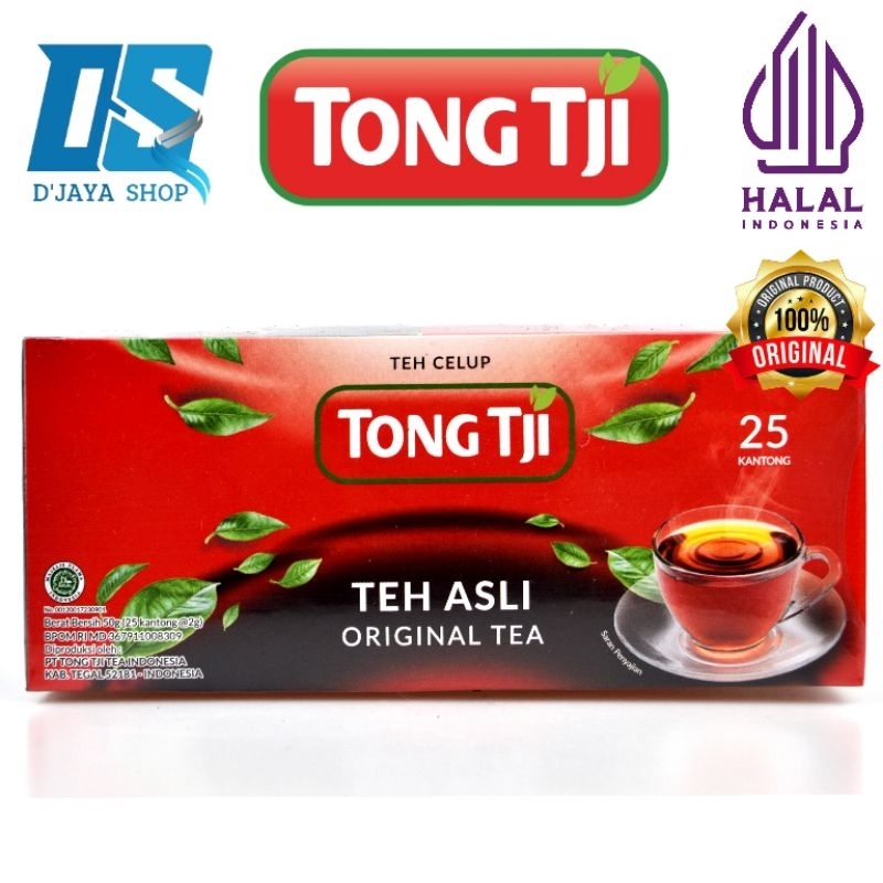 

Tong Tji Teh Celup |Teh Asli Original Tea 50g (25 Kantong @2g)