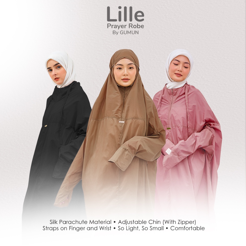 (Khusus PO) GUMUN Mukena Travel Premium LILLE PRAYER ROBE
