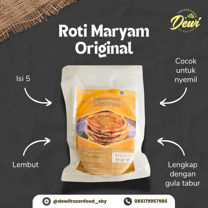 

Roti maryam merk MARYMAR isi 5