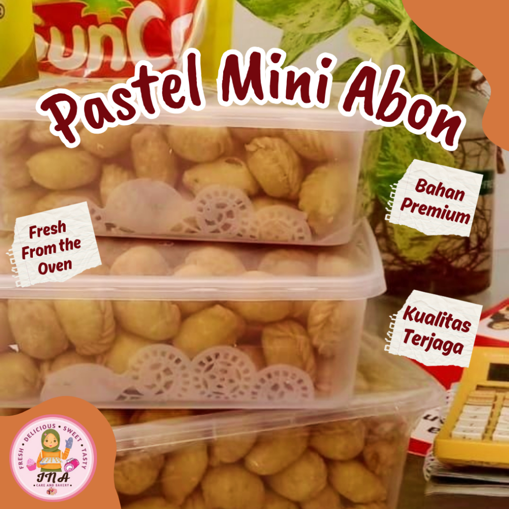 

Pastel Mini Isi Abon 500gram InaBakery | Premium Renyah dan Gurih