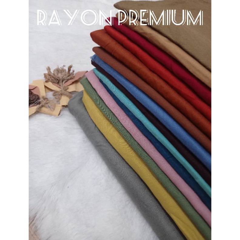 KODE W23B KAIN RAYON TWIL POLOS KILOAN MURAH