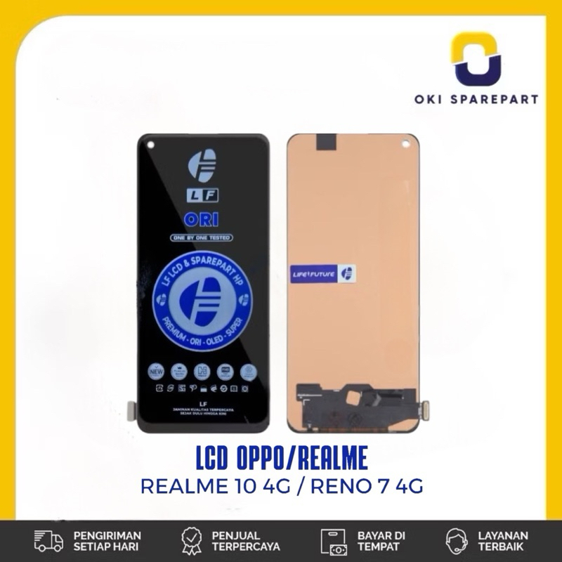 Fullset Lcd + Touchscreen Oppo Reno 4 / Reno 4F ORI LF Original Life future