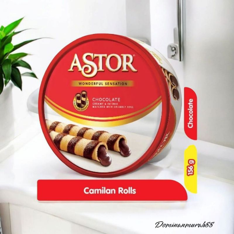 

ASTOR CHOCOLATE WAFER STICK KALENG 156 GRAM MAYORA / KUE LEBARAN