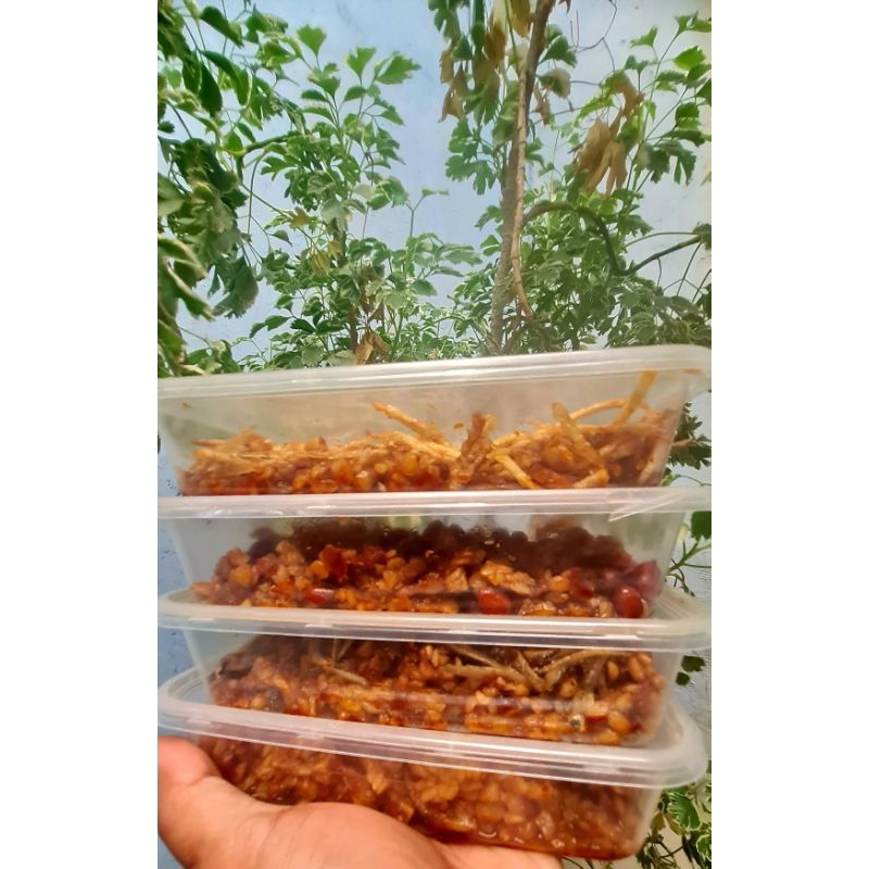 

Sambal kering tempe+Teri 180 gram