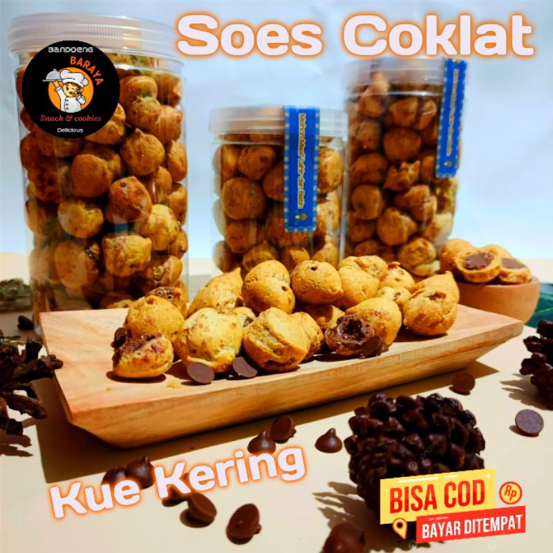 

Soes Coklat LEGIT Sus Kue Kering Lebaran Kemasan Toples Tabung 800ml 1000ml