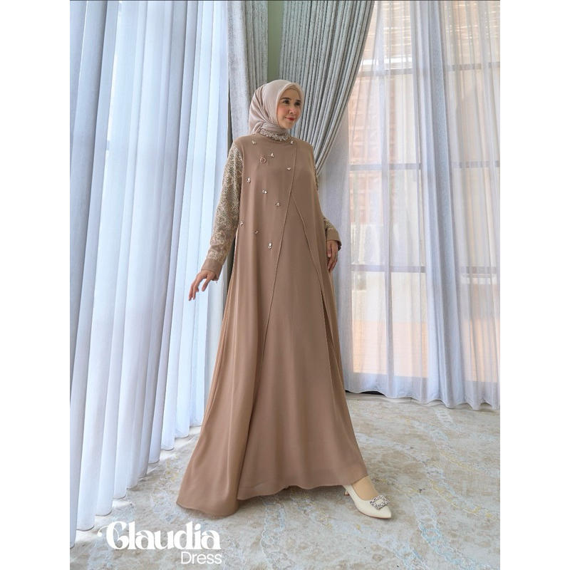 khanza Gamis Marevi original,Marevi brukat,setelan marevi