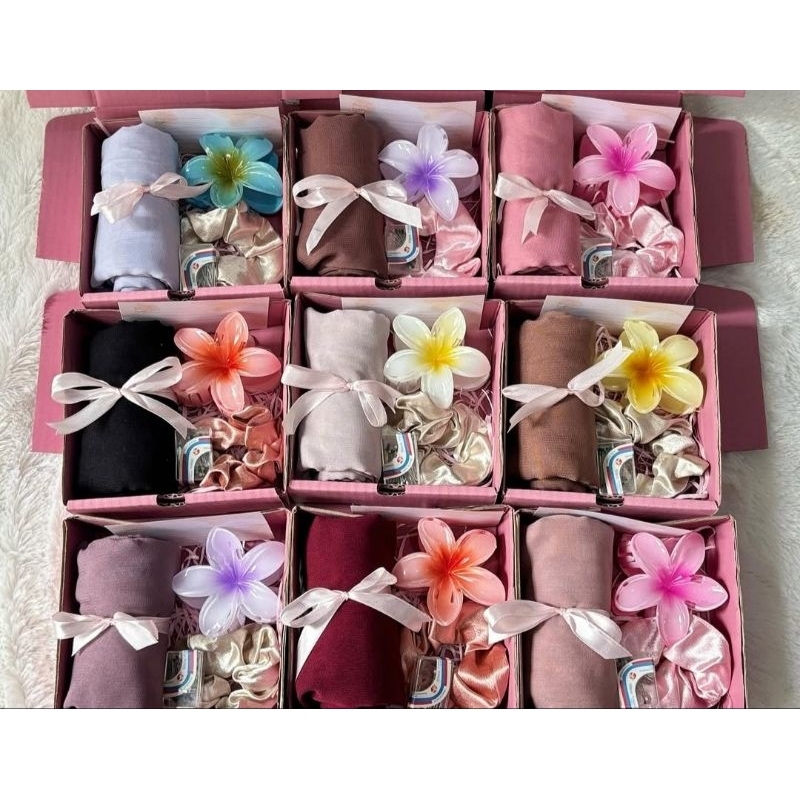 

hampers lebaran murah free card ucapan box warna coklat / hampers ramadhan murah