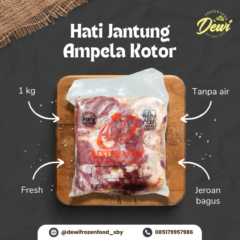 

HJA CIomas/ Hati Ampela ayam 1 kg | Hati Ampela Ja*tung 1 kg | Ayam
