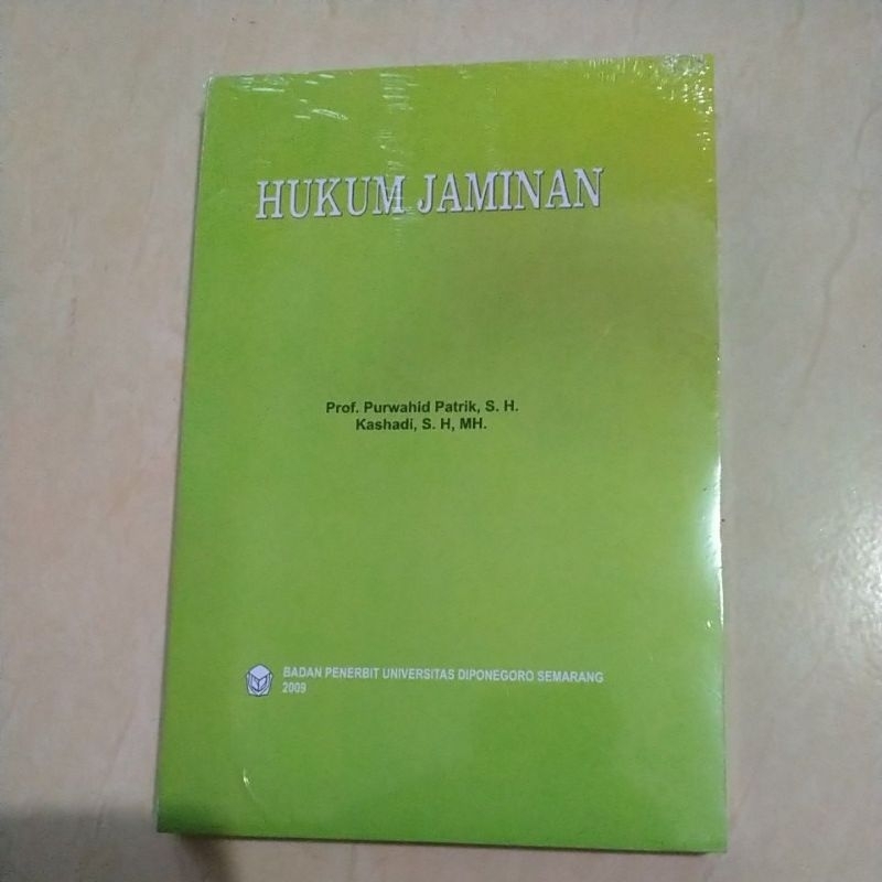 HUKUM JAMINAN PROF. PURWAHID PATRIK, S.H.