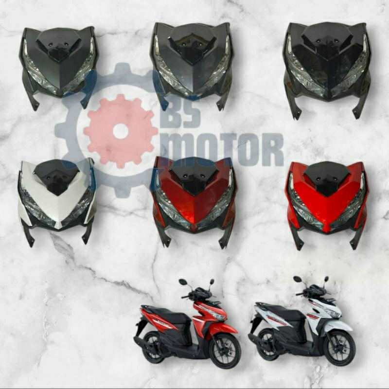 TAMENG BODY BODI DEPAN FULLSET LAMPU REFLEKTOR VARIO 150 125 LED OLD 2015 2016 2017 | BODY DEPAN FUL