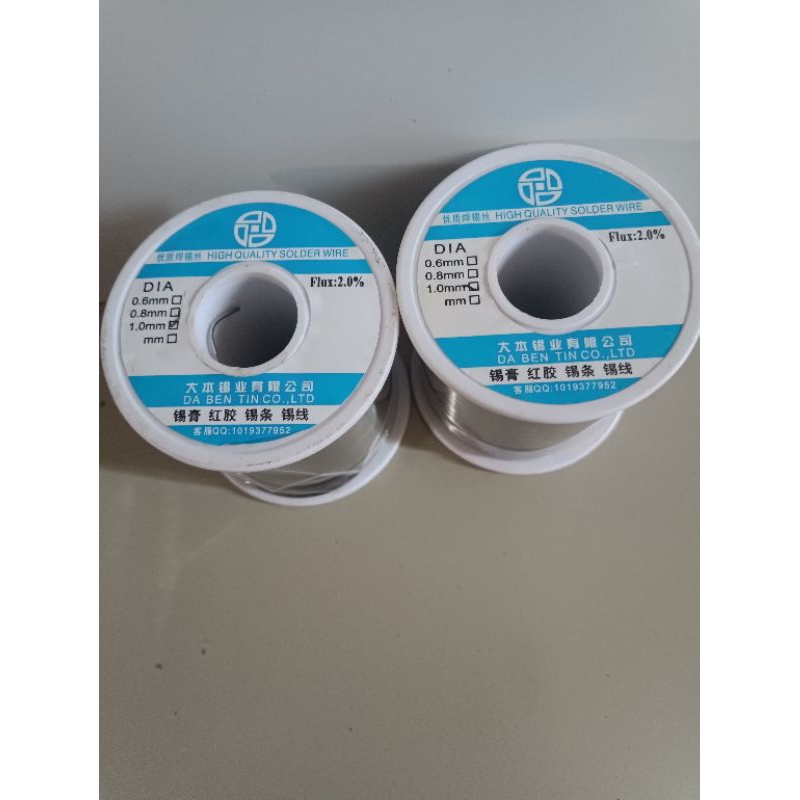 Tenol Super Merk Dabentin 1.0mm 1 Meter Timah Solder Super