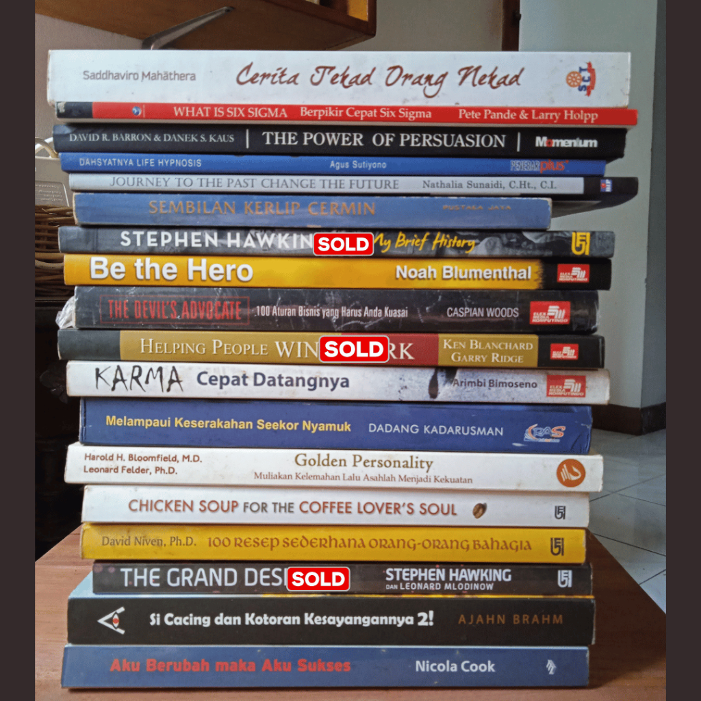 Buku Non-Fiksi, Novel Sastra, Puisi, Literatur Klasik, Self-Help (Part 9)