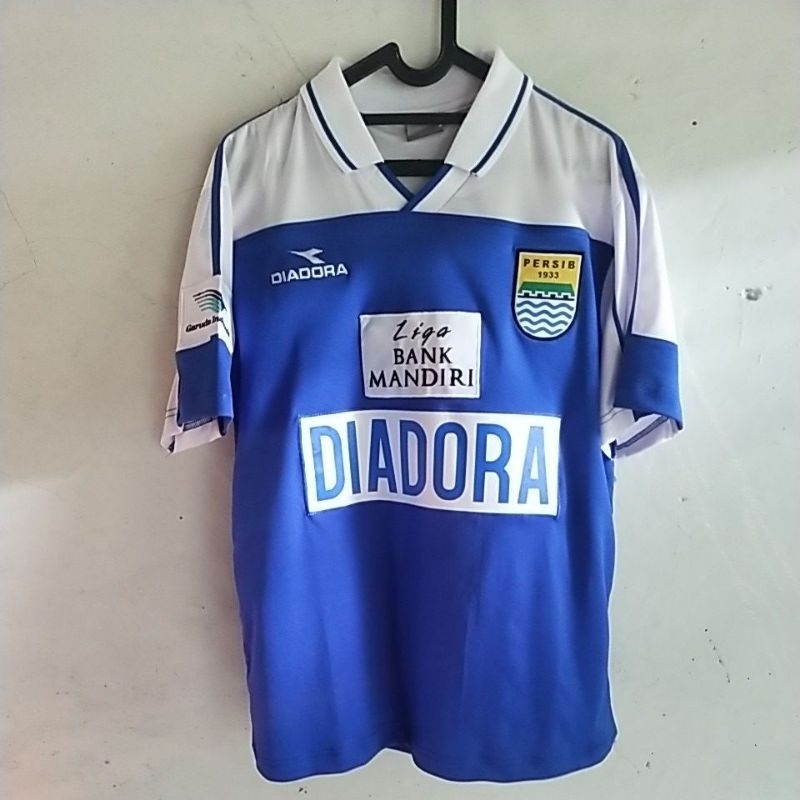 Jersey Persib liga bank mandiri 2002/03 home full bordir