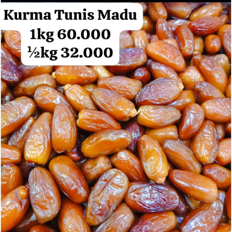 

kurma Tunis Madu /Sukari Premium 500gr/Golden valley 1kg