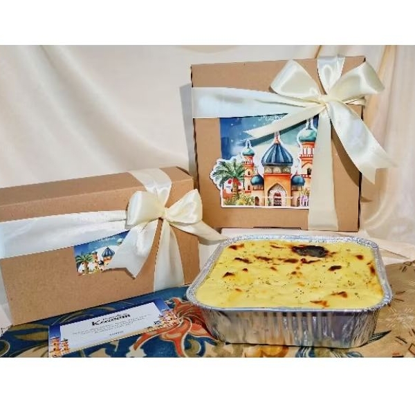 

Hampers Lebaran / Ramadhan Spaghetti Brulee Family Size 20x20