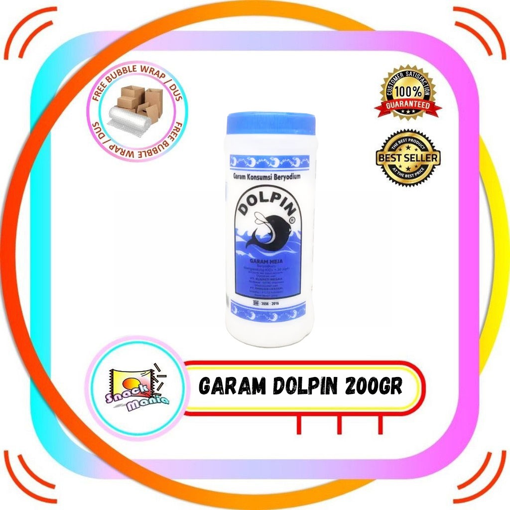 

Garam Dolpin Botol ~ 200 gr Salt Sehat Yodium