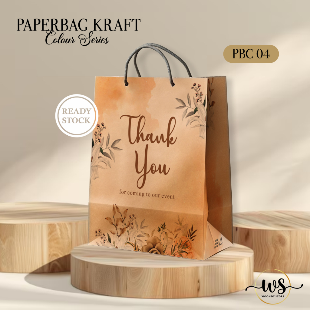 

PAPER BAG MOTIF WARNA - PAPERBAG COLOUR TAS SOUVENIR PERNIKAHAN/ULTAH READY STOCK PBC 04