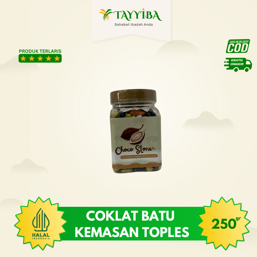

PROMO!!! Coklat Batu 250gr | Coklat Batu Fanatik | Cikoleb | Kemasan Toples