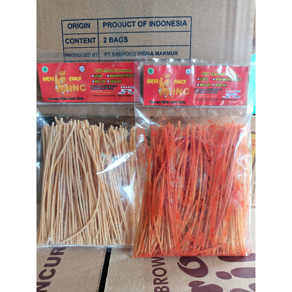 

mi lidi by aneka snack king/ mi lidi pedas/ mi lidi ori asin termurah