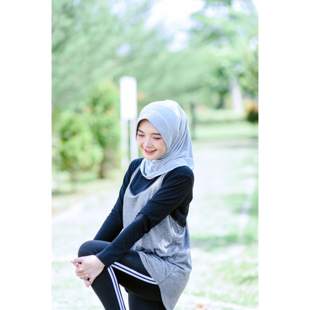 Hijab Sport premium pet tebal by Amerta Elegance