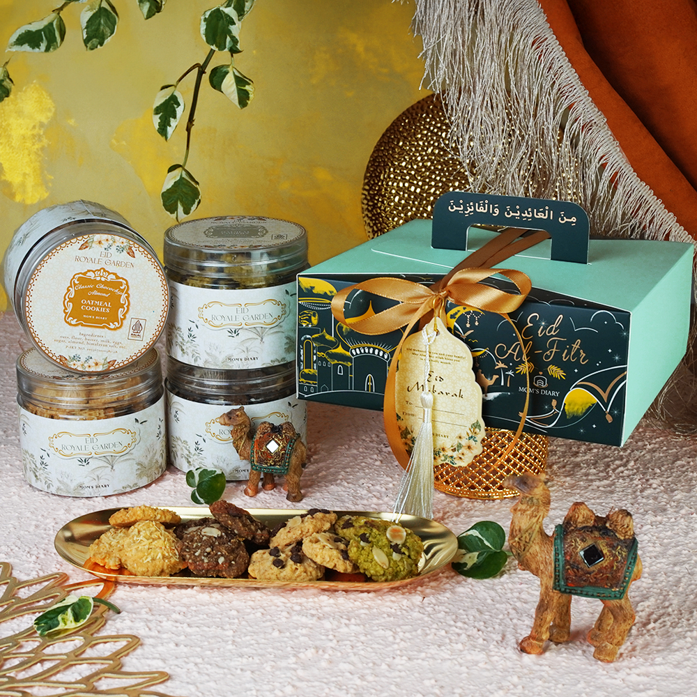 

Hampers Lebaran Idul Fitri / Eid Hampers - Spesial Oatmeal Cookies 4 Jars