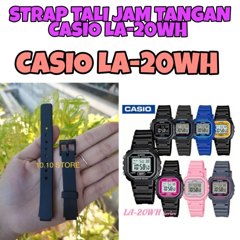 STRAP TALI JAM TANGAN CASIO LA20WH LA 20WH 20w LA-20WH PAS DAN BISA LANGSUNG DIPAKAI