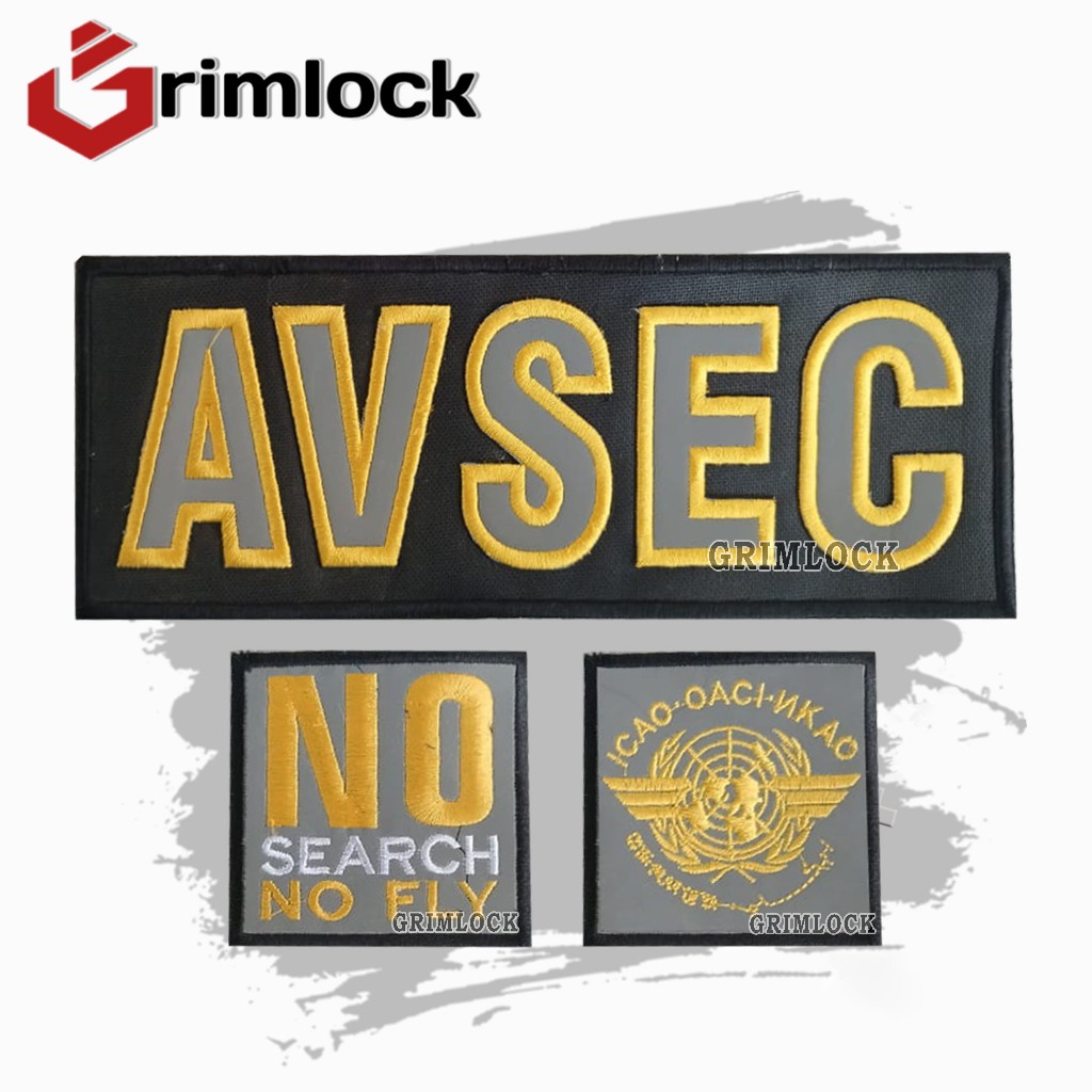 Logo Bordir Avsec / Patch Logo Bordir