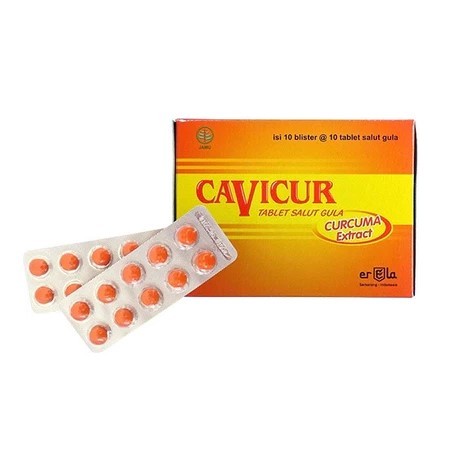 CAVICUR Tablet 1 STRIP isi 10 TABLET Penambah Nafsu Makan