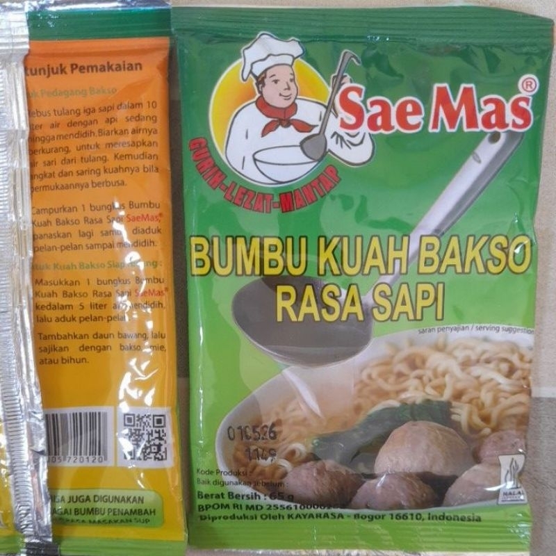 

Bumbu kuah bakso Saemas 65g