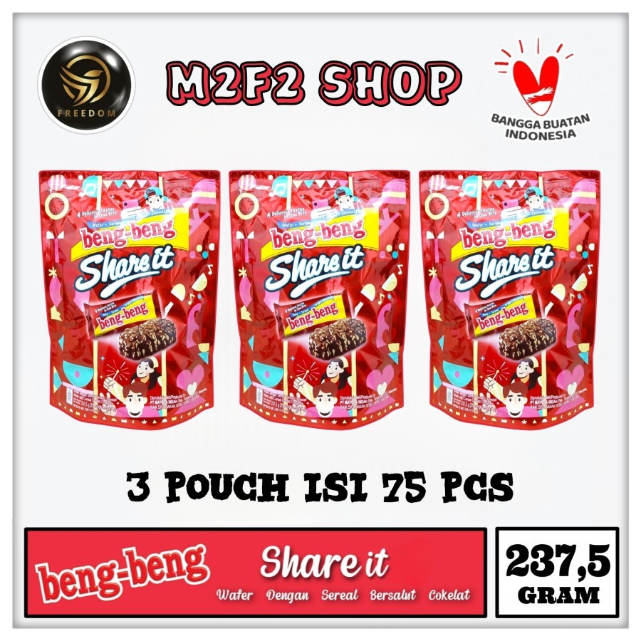 

Beng BenBeng Beng Share it Wafer Caramel Crispy Cokelat | Pouch - 237,5 gr (Kemasan 3 Pouch)