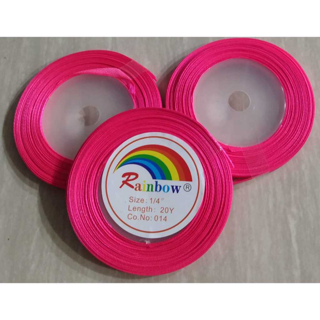 

Pita Satin 1/4 Inchi atau 0,6cm Warna Pink Stabilo Jual Perpcs
